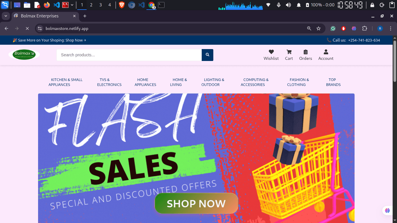 Bolmax Store — E-commerce Platform